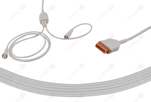 GE  2104180-002, 2104180-001 Compatible Cardiac Output Cable