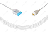 Philips Compatible ECG Trunk Cables - AHA - 3 Leads/Din Style 3-pin