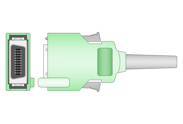 Nihon Kohden Compatible ECG Trunk Cables - AHA - 3 Leads/Din Style 3-pin