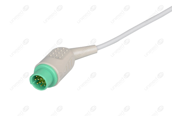 Emtel Compatible ECG Trunk Cables - IEC - 3 Leads/Din Style 3-pin