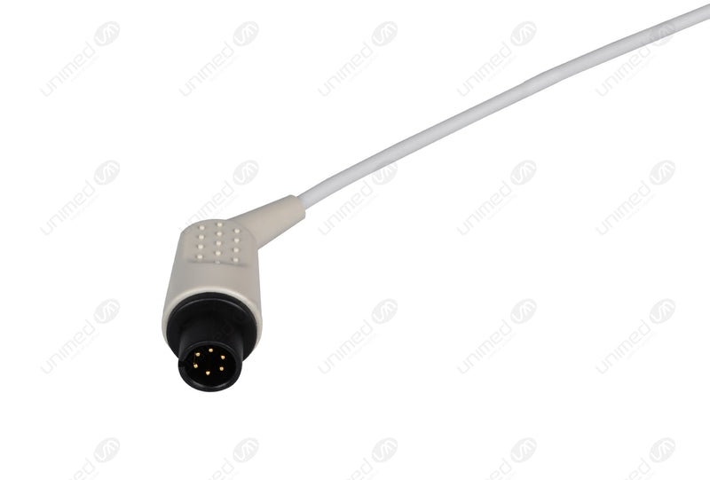AAMI 6Pin Compatible ECG Trunk Cables with Resistance - IEC - 3 Leads Din Style 3-pin