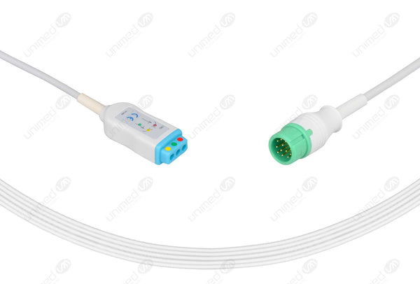 Comen Compatible ECG Trunk Cables - IEC - 3 Lead