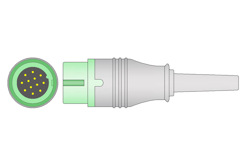 Biolight Compatible ECG Trunk Cables - IEC - 3 Leads/Din Style 3-pin