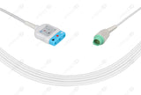 Mennen Compatible ECG Trunk Cables - AHA - 3 Leads/Din Style 3-pin