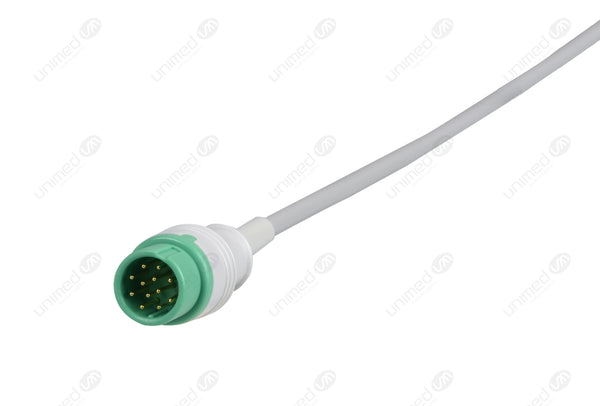DRE Compatible ECG Trunk Cables - IEC - 3 Leads/Din Style 3-pin