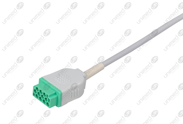 Marquette Compatible ECG Trunk cable - IEC - 3 Leads/Din Style 3-pin