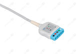 Emtel Compatible ECG Trunk Cables - AHA - 5 Leads/Din Style 5-pin