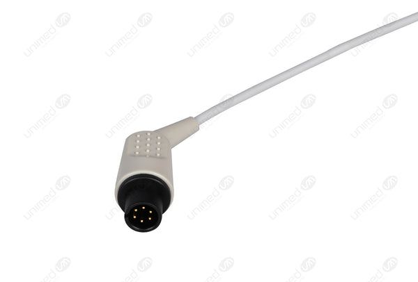 AAMI 6Pin Compatible ECG Trunk Cables with Resistance - IEC - 5 Leads Din Style 5-pin