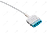 AAMI 6Pin Compatible ECG Trunk Cables with Resistance - IEC - 5 Leads Din Style 5-pin