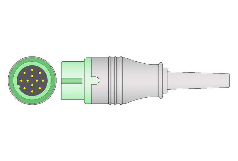 DRE Compatible ECG Trunk Cables - IEC - 5 Leads/Din Style 5-pin