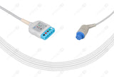 Datex Compatible ECG Trunk Cables - AHA - 5 Leads/Din Style 5-pin