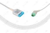 Fukuda Compatible ECG Trunk Cables - AHA - 5 Leads/Din Style 5-pin