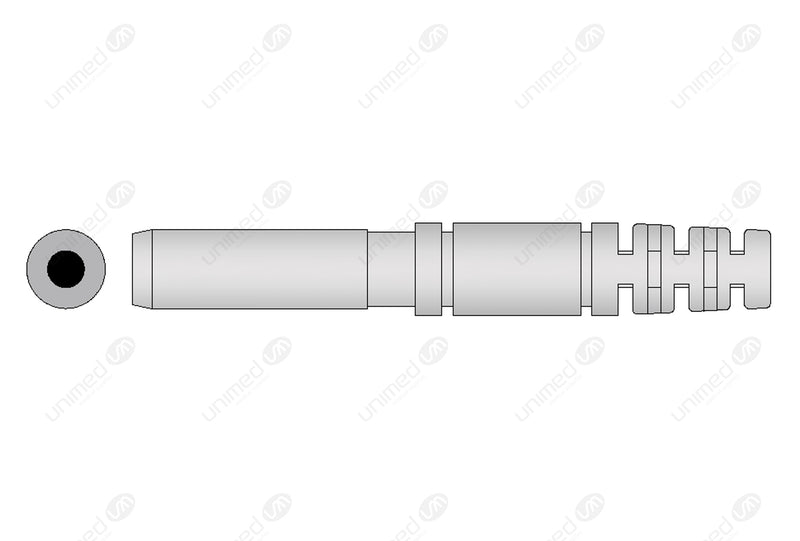 Din Compatible Reusable ECG Lead Wire - AHA - 5 Leads Snap