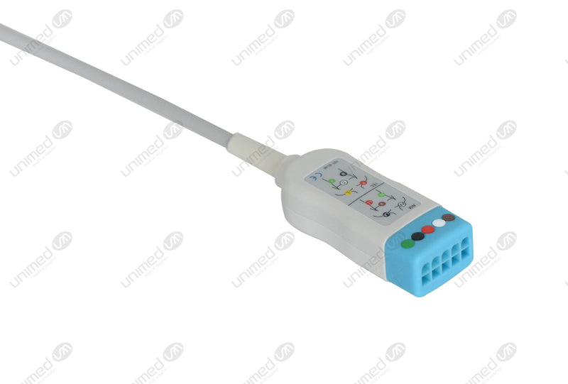 Datascope Compatible ECG Trunk cable - AHA - 5 Leads/Datascope 5-pin