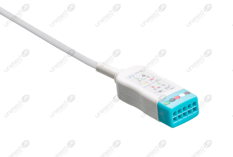 AAMI 6Pin Compatible ECG Trunk cable - AHA - 5 Leads/Datascope 5-pin