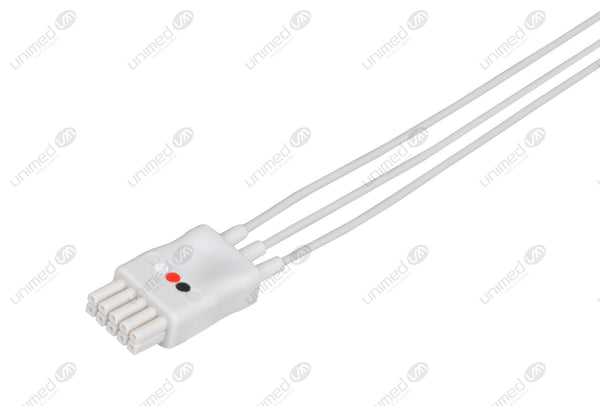 Datascope Compatible Reusable ECG Lead Wire - AHA - 3 Leads Grabber