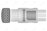 Datascope Compatible Reusable ECG Lead Wire - AHA - 3 Leads Snap