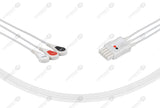 Datascope Compatible Reusable ECG Lead Wires 3 Leads Snap
