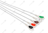 Datascope Compatible Reusable ECG Lead Wire - AHA - 5 Leads Snap