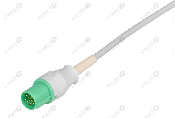 GE-Hellige Compatible ECG Trunk cable - AHA - 3 Leads/Datex 3-pin