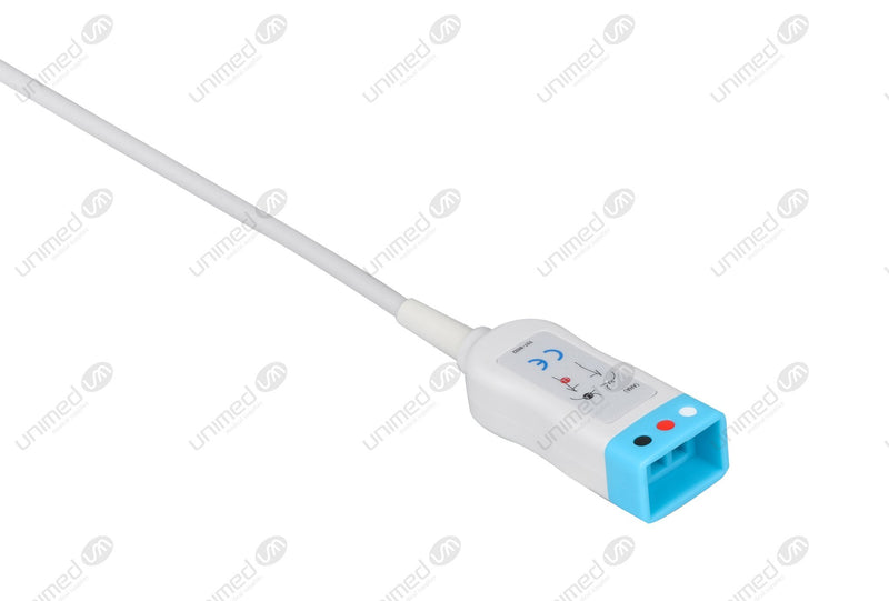 Datex Compatible ECG Trunk cable - AHA - 3 Leads/Datex 3-pin
