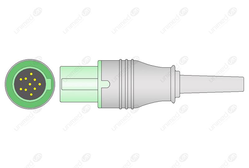 GE-Hellige Compatible ECG Trunk cable - IEC - 5 Leads/Datex 5-pin