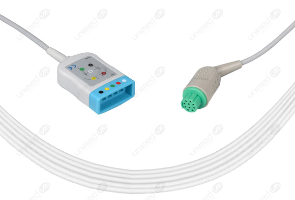 Datex Ohmeda Compatible ECG Trunk Cable - IEC - 5 Leads