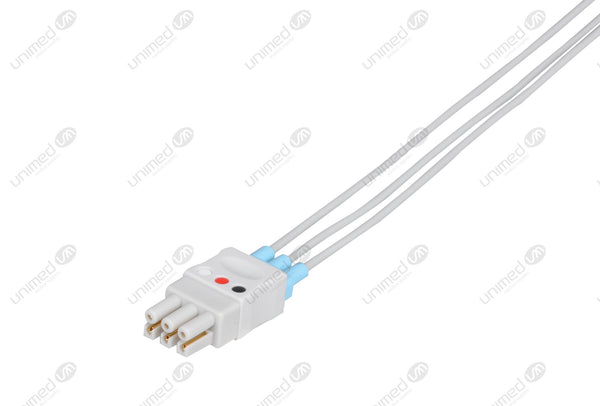 Datex Compatible Reusable ECG Lead Wire - AHA - 3 Leads Grabber