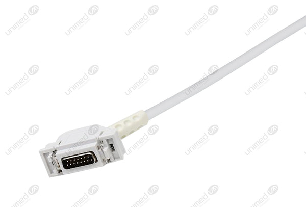 Hellige Compatible One Piece Reusable EKG Cable - AHA - 3mm Needle