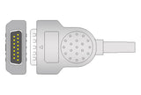 Marquette Compatible One Piece Reusable EKG Cable - AHA - 3mm Needle