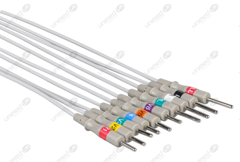 Unimed E10-MQ-N Marquette  EKG Cable - AHA