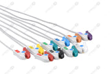 Marquette Compatible One Piece Reusable EKG Cable - AHA - Grabber