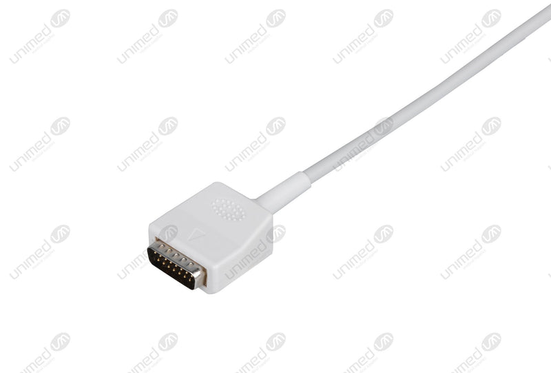 Nihon Kohden Compatible One Piece Reusable EKG Cable - AHA - 4mm Banana
