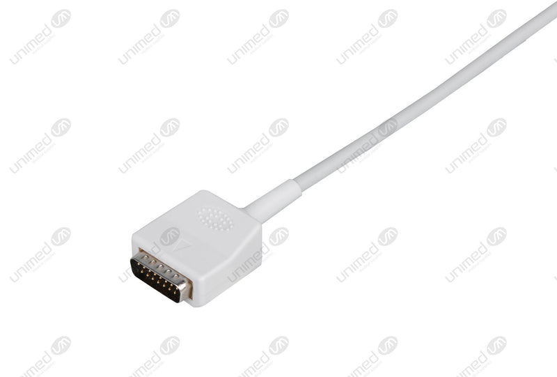 Nihon Kohden Compatible One Piece Reusable EKG Cable - AHA - 3mm Needle