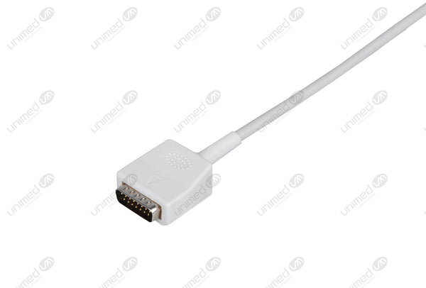 DB-15 Male connector for Nihon Kohden Compatible One Piece Reusable EKG Cable