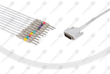 Nihon Kohden Compatible One Piece Reusable EKG Cable - IEC - 3mm Needle