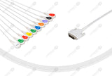 Nihon Kohden Compatible One Piece Reusable EKG Cable Snap 