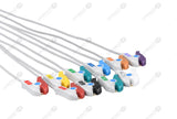 Grabber end AHA code Quinton Compatible One Piece Reusable EKG Cable