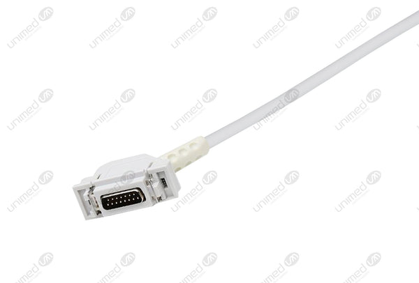 Hellige Compatible One Piece Reusable EKG Cable with Resistance - AHA - 4mm Banana