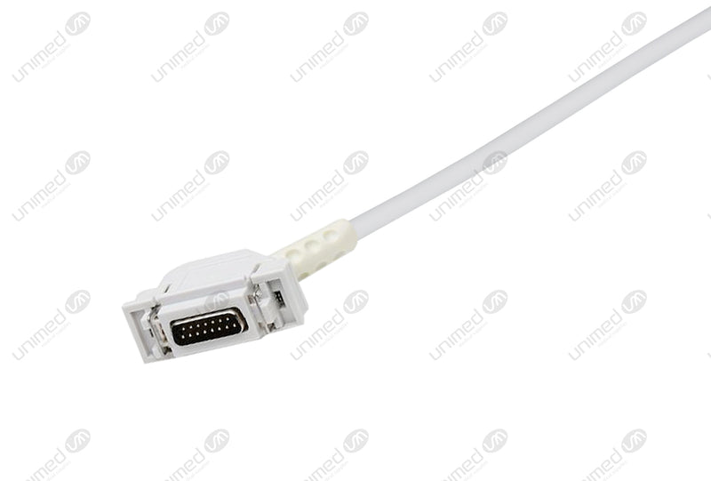 Hellige Compatible One Piece Reusable EKG Cable with Resistance - AHA - Grabber