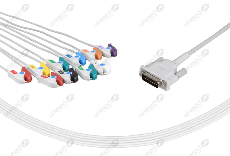Philips Compatible One Piece Reusable EKG Cable Grabber 