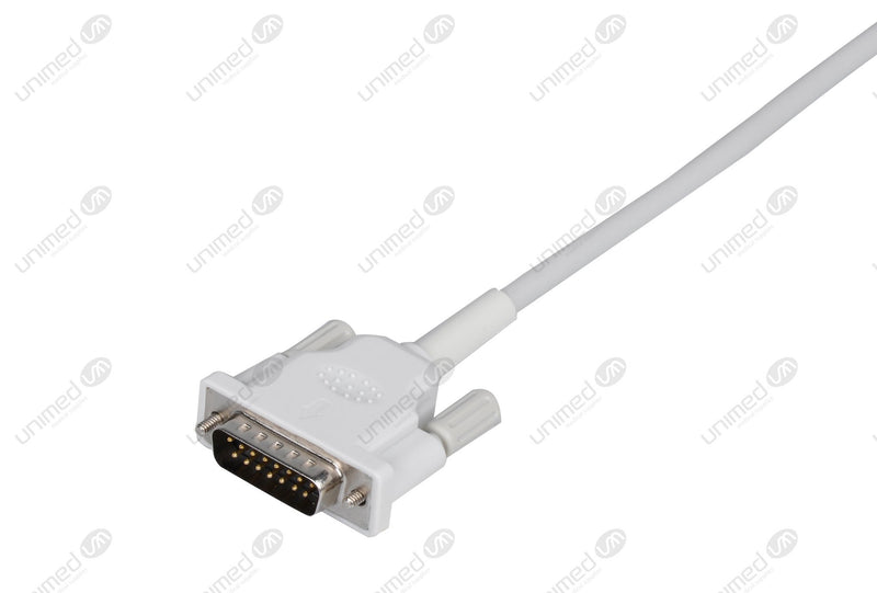 Philips Compatible One Piece Reusable EKG Cable - AHA - Grabber