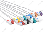 Kenz Compatible One Piece Reusable EKG Cable with Resistance - AHA - Grabber