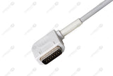Kenz Compatible One Piece Reusable EKG Cable with Resistance - AHA - Grabber