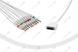 Marquette Compatible One Piece Reusable EKG Cable 4mm Banana 