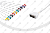 Marquette Compatible One Piece Reusable EKG Cable - IEC - Grabber