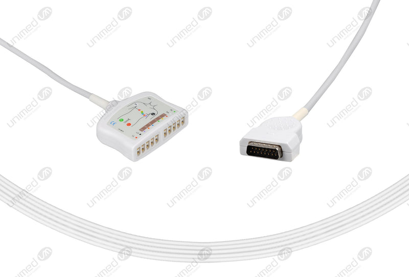 Marquette Compatible EKG Trunk Cable-22341809 10 Leads