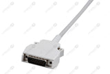 Mortara Compatible One Piece Reusable EKG Cable with Resistance - AHA - 4mm Banana