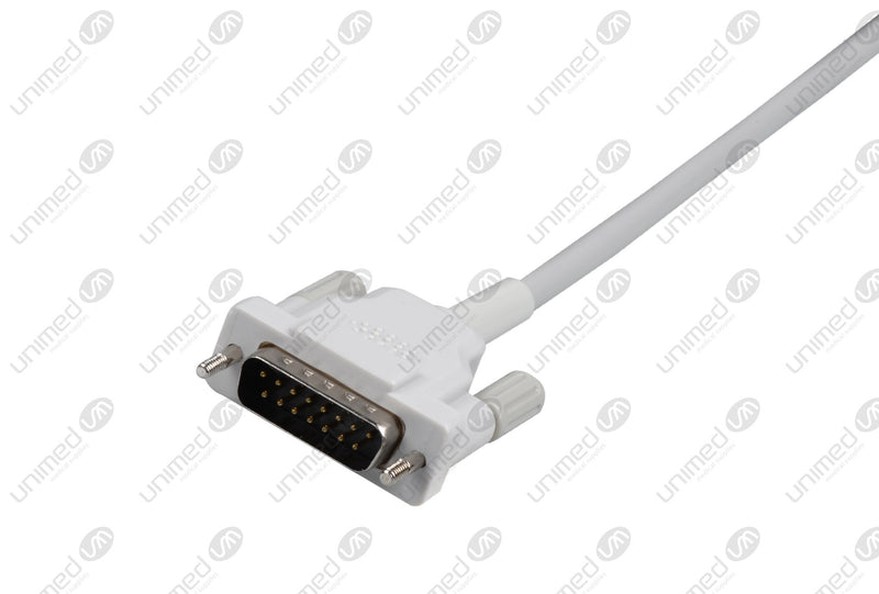 Schiller (Long Screw) Compatible One Piece Reusable EKG Cable - IEC - 4mm Banana