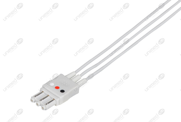 3 lead Philips Reusable ECG Lead Wire 